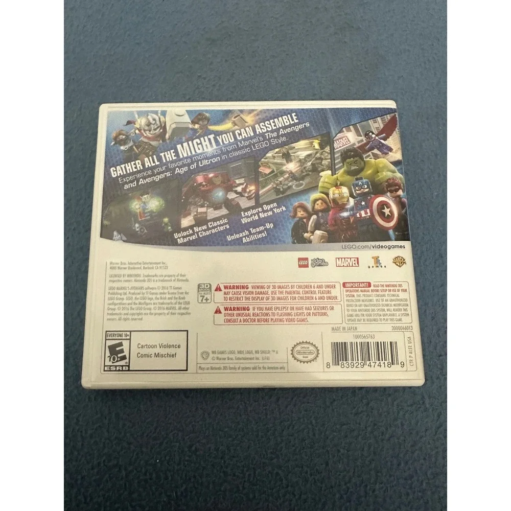 LEGO Marvel Avengers Nintendo 3DS Video Game LNA-CTR-ALEE-USA